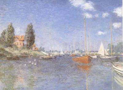 Claude Monet The Red Boats Argenteuil (mk09) oil painting picture